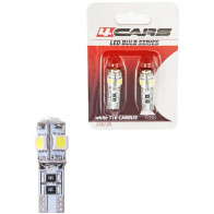 12V T10 LED PIRN W5W CANBUS VALGE BLISTER 2TK 4CARS