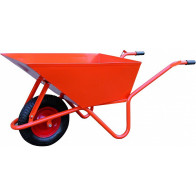 1-RATTAGA BETOONIKÄRU/AIAKÄRU TÖÖSTUSLIK, 100L KANDEVÕIMEGA 200KG 150X62X61CM