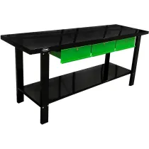 TÖÖLAUD 3-SAHTLIGA "XL-LARGE" 2000X640MM, H865MM MAX 1000KG JBM*