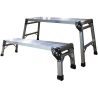 KOKKUPANDAV TÖÖPLATVORM 2TK ALU H550MM / H300MM MAX 100KG JBM*