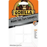 GORILLA TEIP "MOUNTING TAPE SQUARES" 25X25MM 24TK NORDIC