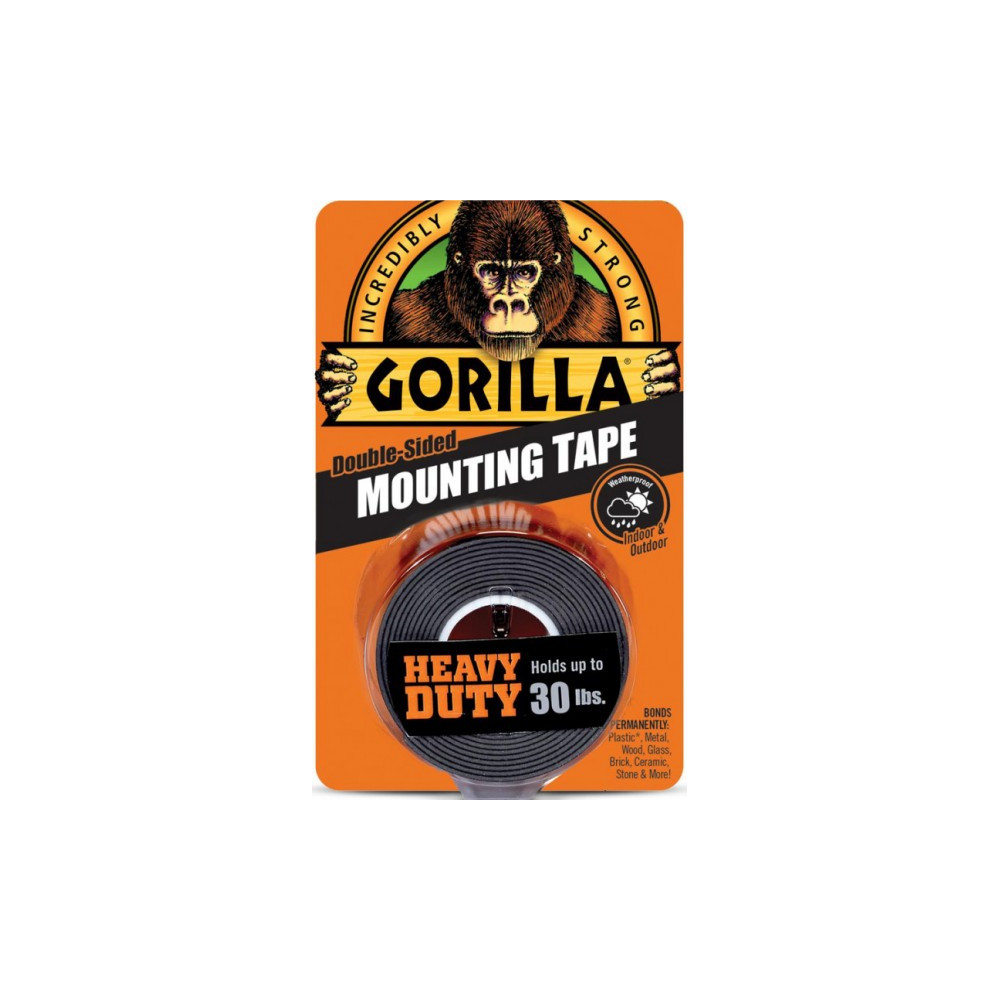 GORILLA TEIP "MOUNTING BLACK" 25,4MM/1,5M NORDIC