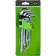 9-OS. L-KUUSKANTVÕTMETE KOMPLEKT 2-10MM, KUULOTS JBM