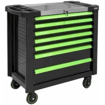 TÖÖRIISTAKÄRU XL LAI, INOX, TÜHI 7 SAHTLIT, PERFO, MUST/ROH JBM