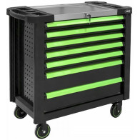 TÖÖRIISTAKÄRU XL LAI, INOX, TÜHI 7 SAHTLIT, PERFO, MUST/ROH JBM