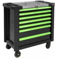 TÖÖRIISTAKÄRU XL LAI, INOX, TÜHI 7 SAHTLIT, PERFO, MUST/ROH JBM