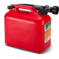 PLASTKANISTER 5L NEVER STOP ÜLETÄITE-STOP FUNKTSIOONIGA VALAMISTORU M+