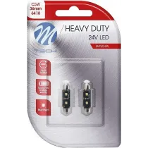 24V SV8,5-8 LED PIRN 3,2W 36MM C5W CANBUS HEAVY DUTY BLISTER 2TK M-TECH