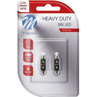 24V SV8,5-8 LED PIRN 3,2W 36MM C5W CANBUS HEAVY DUTY BLISTER 2TK M-TECH