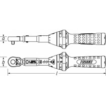 1/2" MOMENTVÕTI 60-320NM, 32H 620MM, AUTOESINDUS/REHVITÖÖKODA HAZET