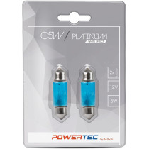 12V SV8,5-8 PIRN 5W 36MM PLATINUM WHITE EFFECT POWERTEC BLISTER 2TK M-TECH