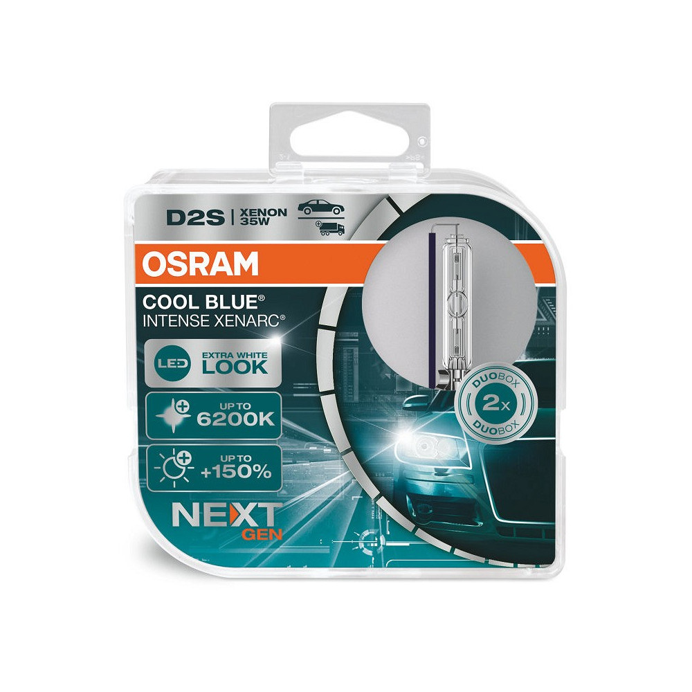 85V D2S XENON PIRN 35W +150% 6200K COOL BLUE INTENSE HCB 2TK OSRAM