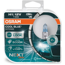 12V H1 PIRN 55W +100% 5000K COOL BLUE INTENSE HCB 2TK OSRAM