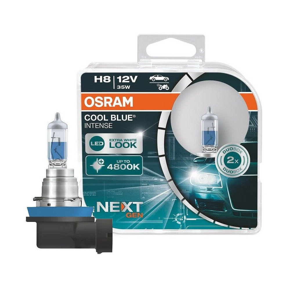 12V H8 PIRN 35W +100% 4800K COOL BLUE INTENSE HCB 2TK OSRAM