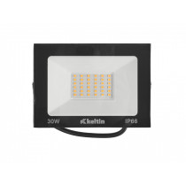 230V SMD LED PROZEKTOR 30W 4500K 140X100MM NEUTRAALNE VALGUS, MUST IP66 KELTIN