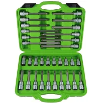 32-OS. 1/2" TORX PADRUNOTSIKUTE KOMPLEKT PIKAD+LÜH. T20-T70 JBM*