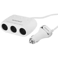 SIGARETISÜÜTAJA HARGMIK 3-NE + 4XUSB 3,6A 12/24V KAABEL 120CM WAYME