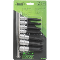 7-OS. 1/2"+3/8" PIKKADE RIBE PADRUNOTSIKUTE KOMPL. M6-M14, SIINIL JBM*