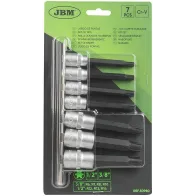 7-OS. 1/2"+3/8" PIKKADE RIBE PADRUNOTSIKUTE KOMPL. M6-M14, SIINIL JBM*