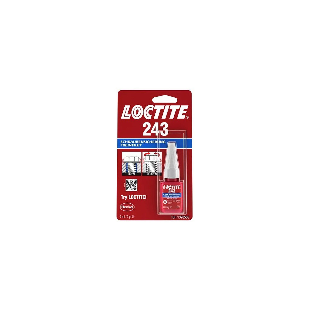 LOCTITE 243 KEERMELIIM (KESKMISE TUGEVUSEGA) ROHELINE 5ML/PUDEL