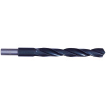 RRS HSS Roll Forged Jobber Length Drill Ø15,50 mm. Reduced shank 12 mm. Point angle 118°. Steam treated