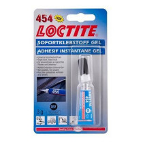 LOCTITE 454 GEL KIIRLIIM METALLIDELE, PLASTILE JA ELASTOMERIDELE 3G/TUUB