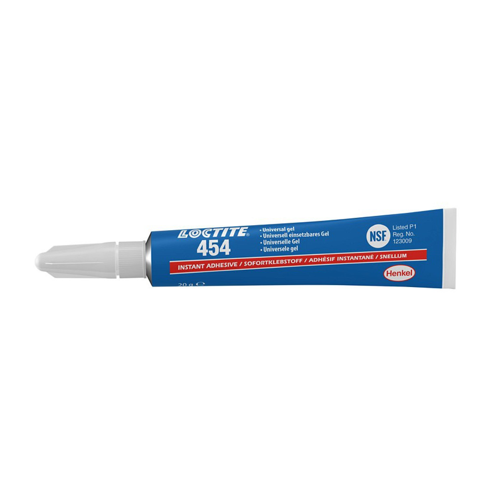 LOCTITE 454 GEL KIIRLIIM METALLILE, PLASTILE JA ELASTOMERIDELE 20G/TUUB