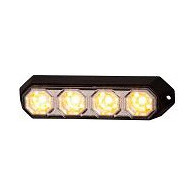 STROBO VILKUR KOLLANE 4-LED 12/24V, 143X38X35MM