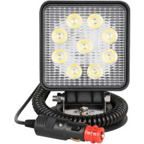 TÖÖTULI 9-LED 27W 1450LM, "FOCUS" 10-30V IP68 MAGNETALUS, SIG.SÜÜTAJA JBM