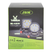 TÖÖTULI 9-LED 27W 1450LM, "FOCUS" 10-30V IP68 MAGNETALUS, SIG.SÜÜTAJA JBM