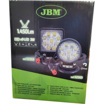 TÖÖTULI 9-LED 27W 1450LM, "FOCUS" 10-30V IP68 MAGNETALUS, SIG.SÜÜTAJA JBM