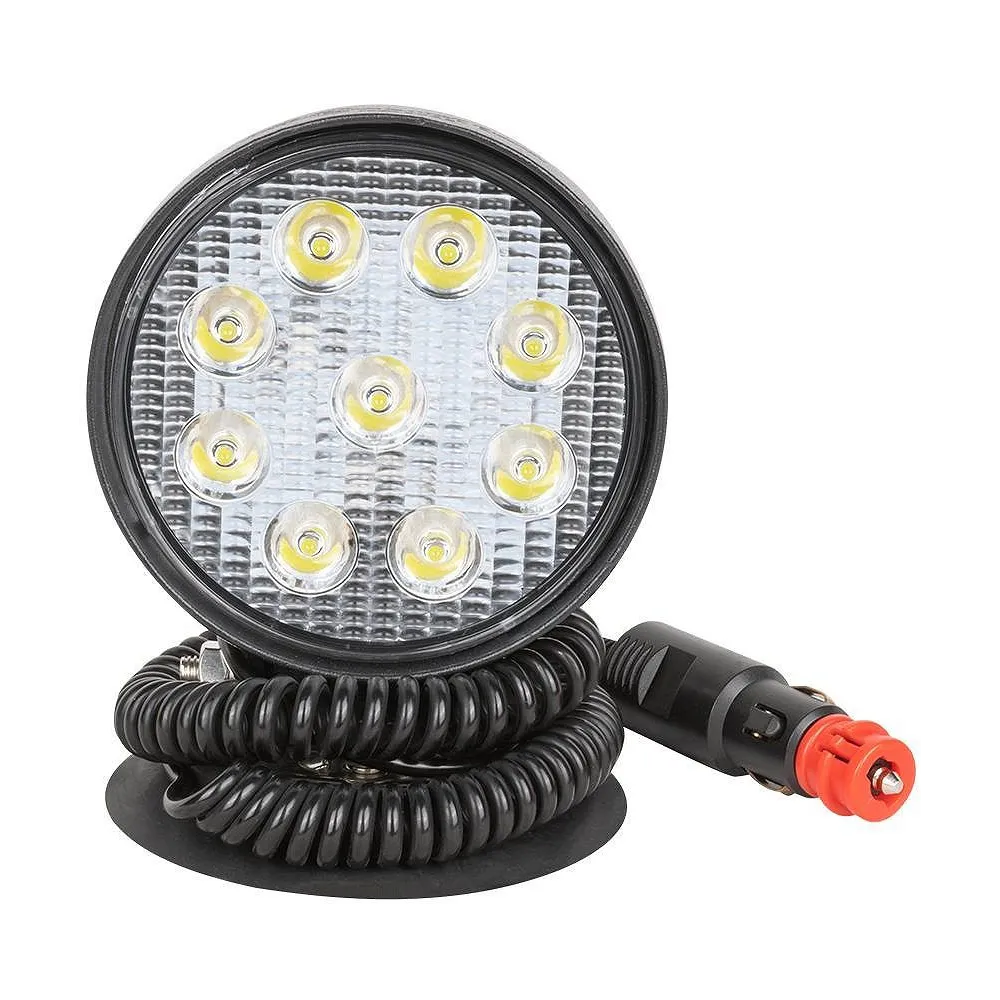 TÖÖTULI 9-LED 27W 1450LM, "SPOT" 10-30V IP68 MAGNETALUS, SIG.SÜÜTAJA JBM