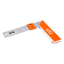 Carpenters square 250mm with sliding marker