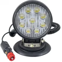 TÖÖTULI 9-LED 27W 1450LM, "SPOT" 10-30V IP68 MAGNETALUS, SIG.SÜÜTAJA JBM