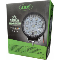 TÖÖTULI 9-LED ÜMAR "BRIGHT" 9-30V 27W 1800LM 6000K ALUMINIUM JBM