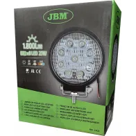 TÖÖTULI 9-LED ÜMAR "BRIGHT" 9-30V 27W 1800LM 6000K ALUMINIUM JBM