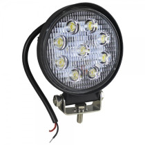 TÖÖTULI 9-LED ÜMAR "BRIGHT" 9-30V 27W 1800LM 6000K ALUMINIUM JBM