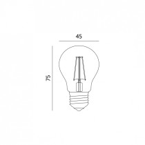 230V PIRN LED FILA E27 FMB R45 1,3W 90LM SOE VALGUS 3000K 45X75MM 360° A+ KOBI