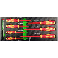 8-OS. VDE KRUVIKEERAJATE + INDIKAATOR KOMPLEKT, PU-PANEELIS CA JBM