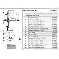 TASAKAALUSTUSPINGI MOOTORRATTA ADAPTERI KOMPLEKT 14MM VÕLLIGA CORGHI