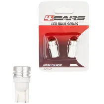 12V T10 LED PIRN W5W VALGE BLISTER 2TK 4CARS