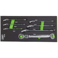 7-OS. LIIGENDIGA TIRR-SILMUS-LEHTVÕTMETE KOMPL. 8-19MM PU-PANEELIS CA JBM