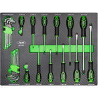 30-OS. KRUVIKEERAJATE JA L-TORX/L-KUUSKANT KOMPLEKT PU-PANEELIS JBM