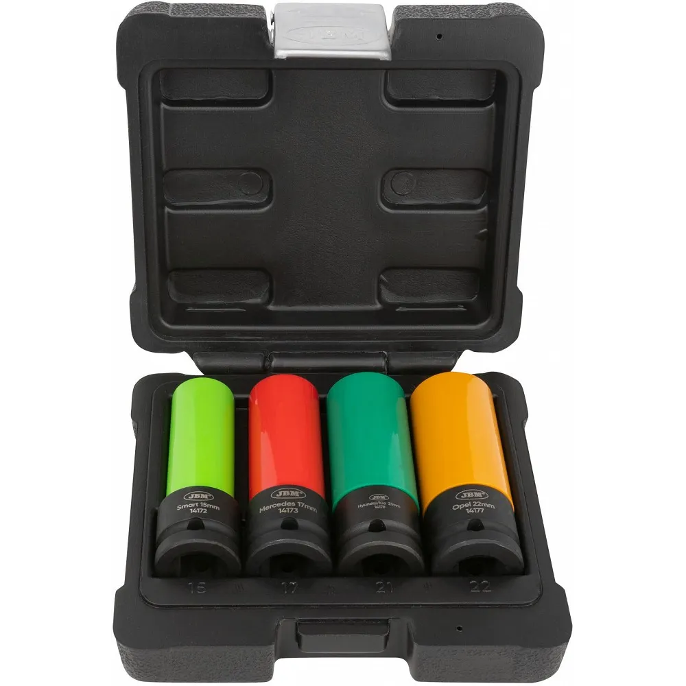 4-OS. SPETS VELJEPADRUNITE KOMPL. 15MM/SMART, 17MM/MB, 21MM/KIA/HYUNDAI, 22MM/OPEL JBM