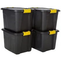 KAANEGA HOIUKAST, VIRNASTATAV, PLASTIK, 42L MUST 35X40X50CM WST