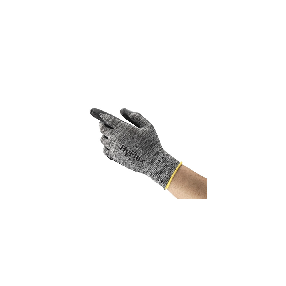 Safety gloves Ansell HyFlex 11-801, size 6. Nylon, Foam nitrile palm dipped.