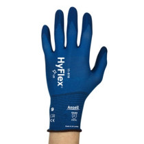 Safety gloves Ansell HyFlex 11-818, size 8. Thin Nylon, spandex. Foam nitrile palm dipped.