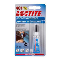 LOCTITE 401 KIIRLIIM RASKESTILIIMITAVATELE MATERJALIDELE 3G BLISTER