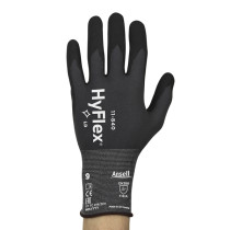 Safety gloves Ansell HyFlex 11-840, size 6. Nylon, spandex. Foam nitrile palm dipped. Retail pack