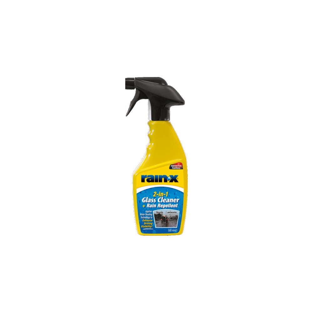 RAIN-X 2-IN-1 GLASS CLEANER WITH RAIN REPELLENT KLAASIPUHASTUSVAHEND/TUULEKLAASI HOOLDUSVAHEND, VEEHÜLGAJA 500ML/PIHUSTI